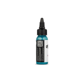 Dynamic Color Co Teal Tattoo Ink 1 oz back view showing lot number