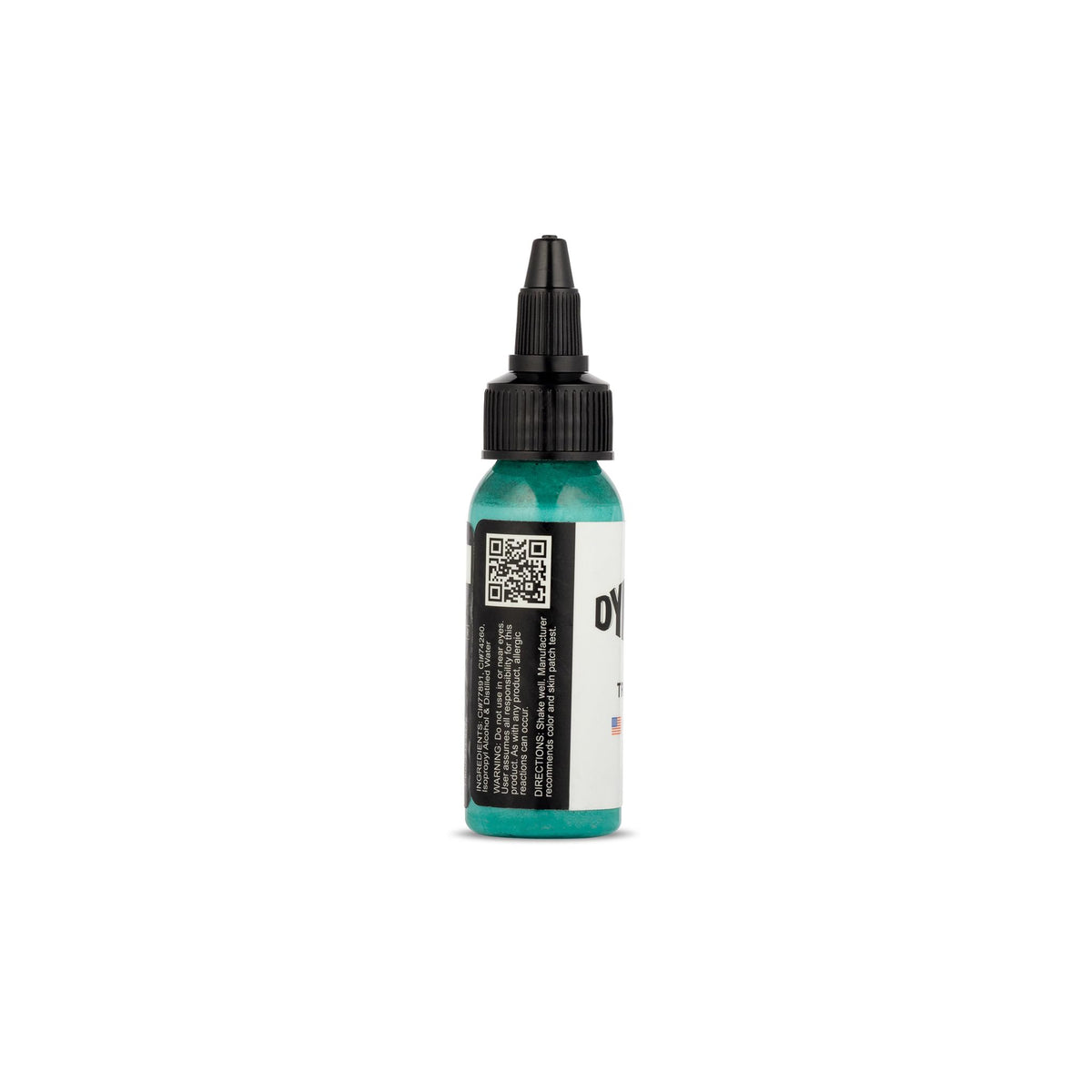 Dynamic Color Co Turquoise Tattoo Ink 1 oz side view
