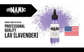 Dynamic Color Lavender Tattoo Ink 1 oz with needle and tattoo supplies