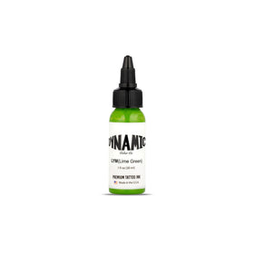 Dynamic Color Lime Green Tattoo Ink 1 oz front view