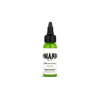 Dynamic Color Lime Green Tattoo Ink 1 oz front view