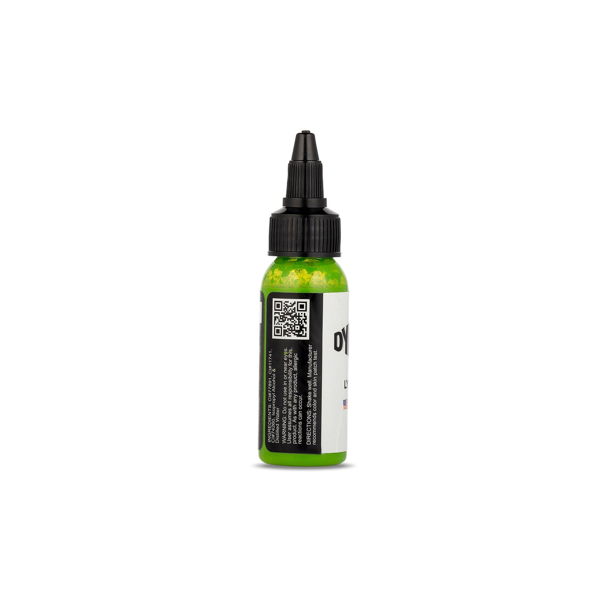 Dynamic Color Lime Green Tattoo Ink label detail