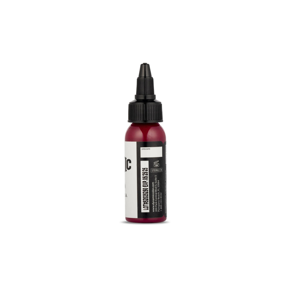 Dynamic Color Magenta Tattoo Ink 1 oz back view