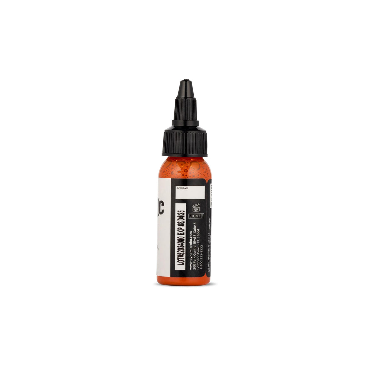Dynamic Color Tattoo Ink Orange bottle side view