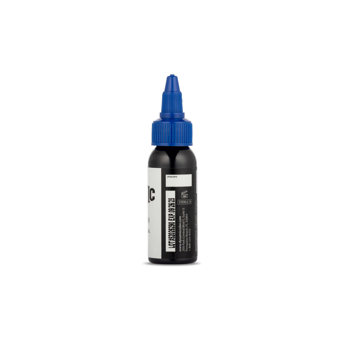 Dynamic Color Triple Black Tattoo Ink bottle with lot number