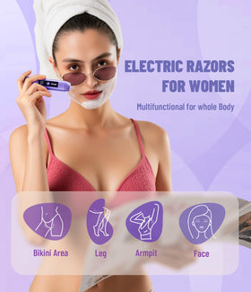 Dynooper bikini trimmer with cleaning brush and USB cable