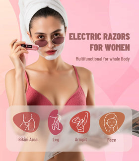 Dynooper Electric Bikini Trimmer with cleaning brush