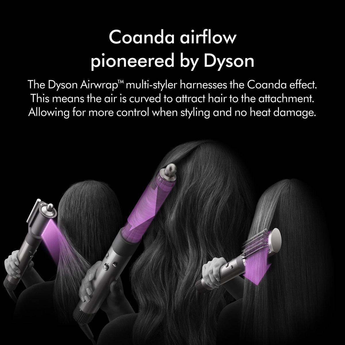 Dyson Airwrap™ Complete Long Diffuse Multi-Styler side view showing barrel
