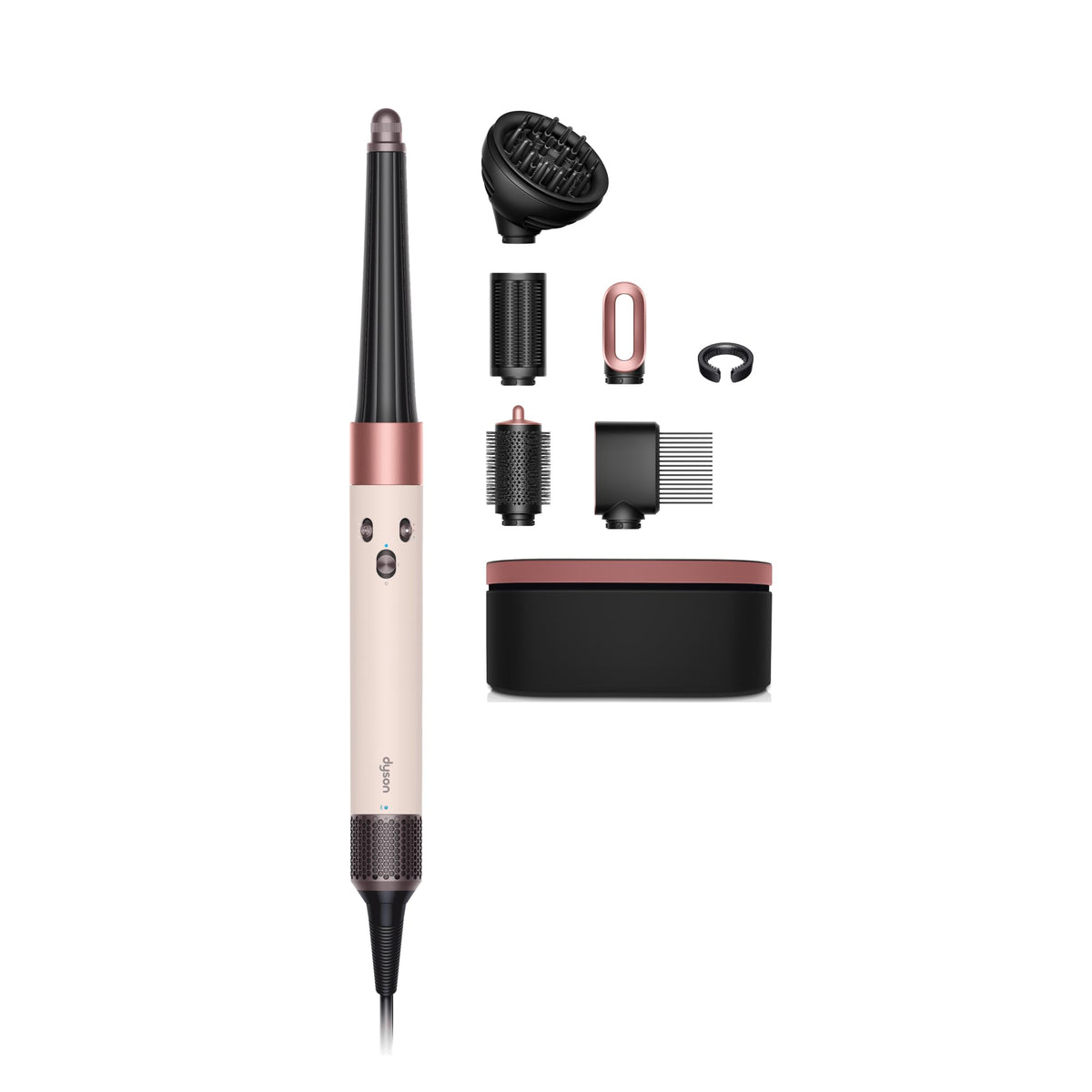 Dyson Airwrap i.d. Multi-Styler in Ceramic Pink and Rose Gold front view