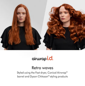 Dyson Airwrap i.d. Multi-Styler in use styling hair
