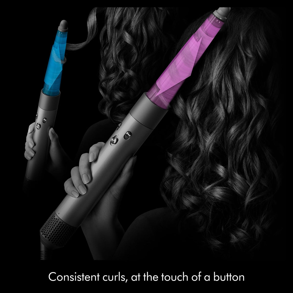 Dyson Airwrap i.d. Multi-Styler showing cold shot feature