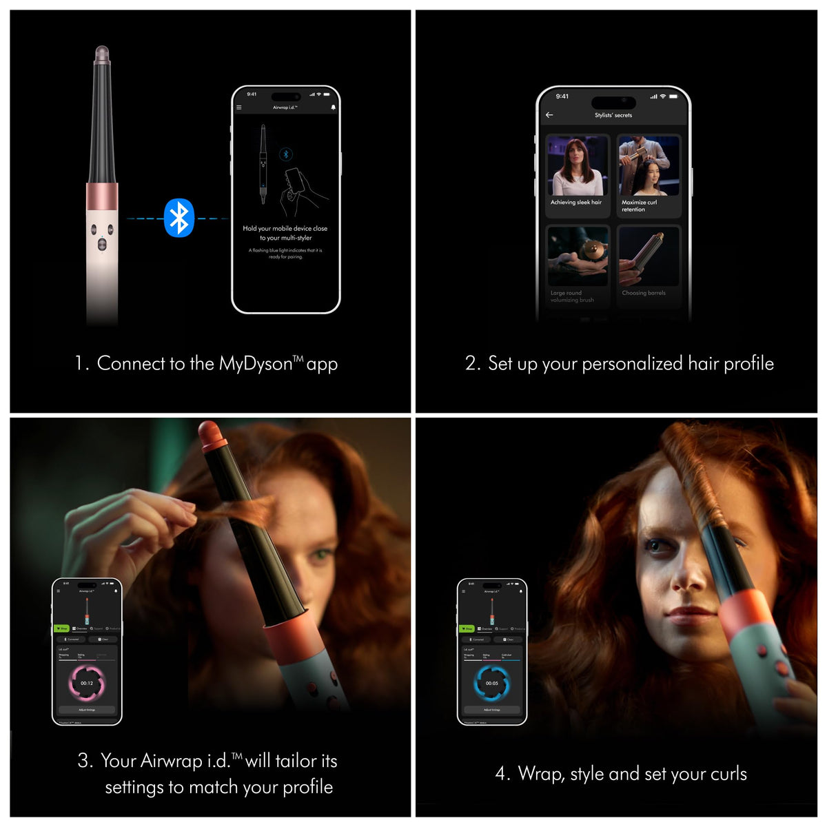 Dyson Airwrap i.d. Multi-Styler styling curly hair