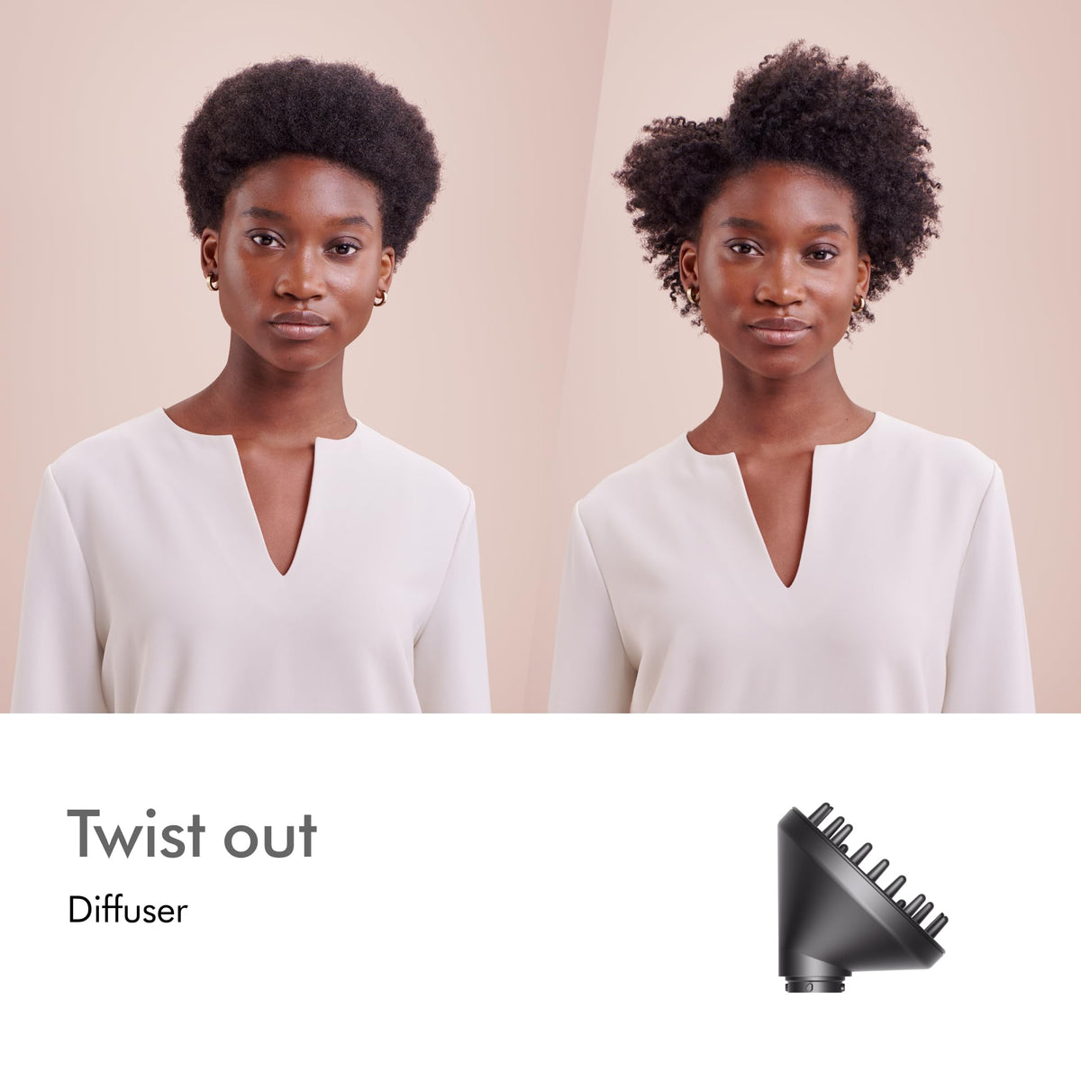 Dyson Airwrap Multi-Styler Complete in use on curly hair