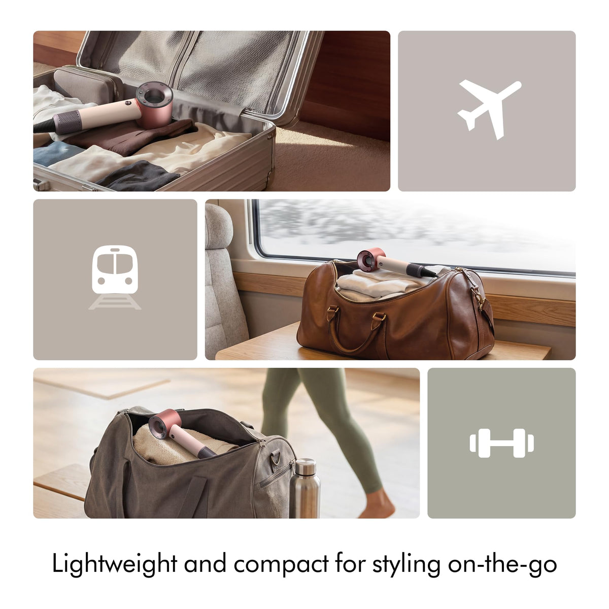 Dyson Supersonic™ Travel Hair Dryer with Dyson Omega conditioning spray