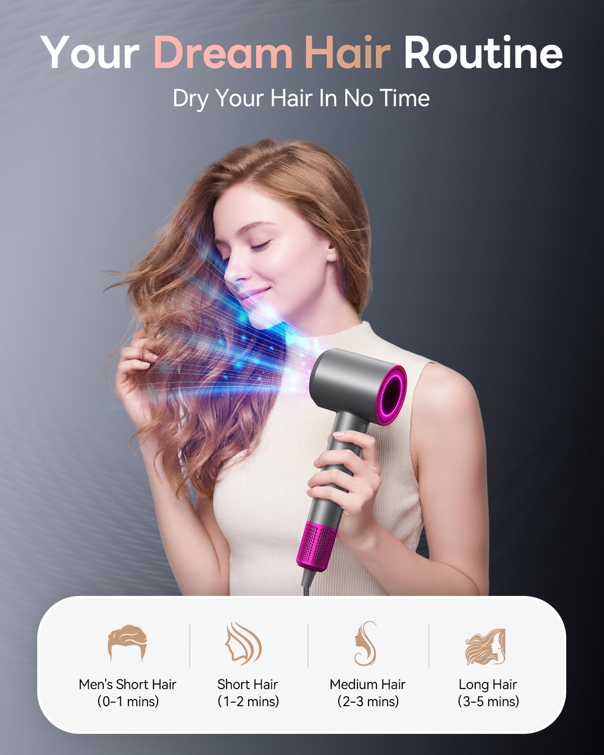 DZDVO Hair Dryer demonstrating low-noise operation