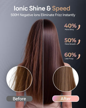 DZDVO Hair Dryer in use with natural curls