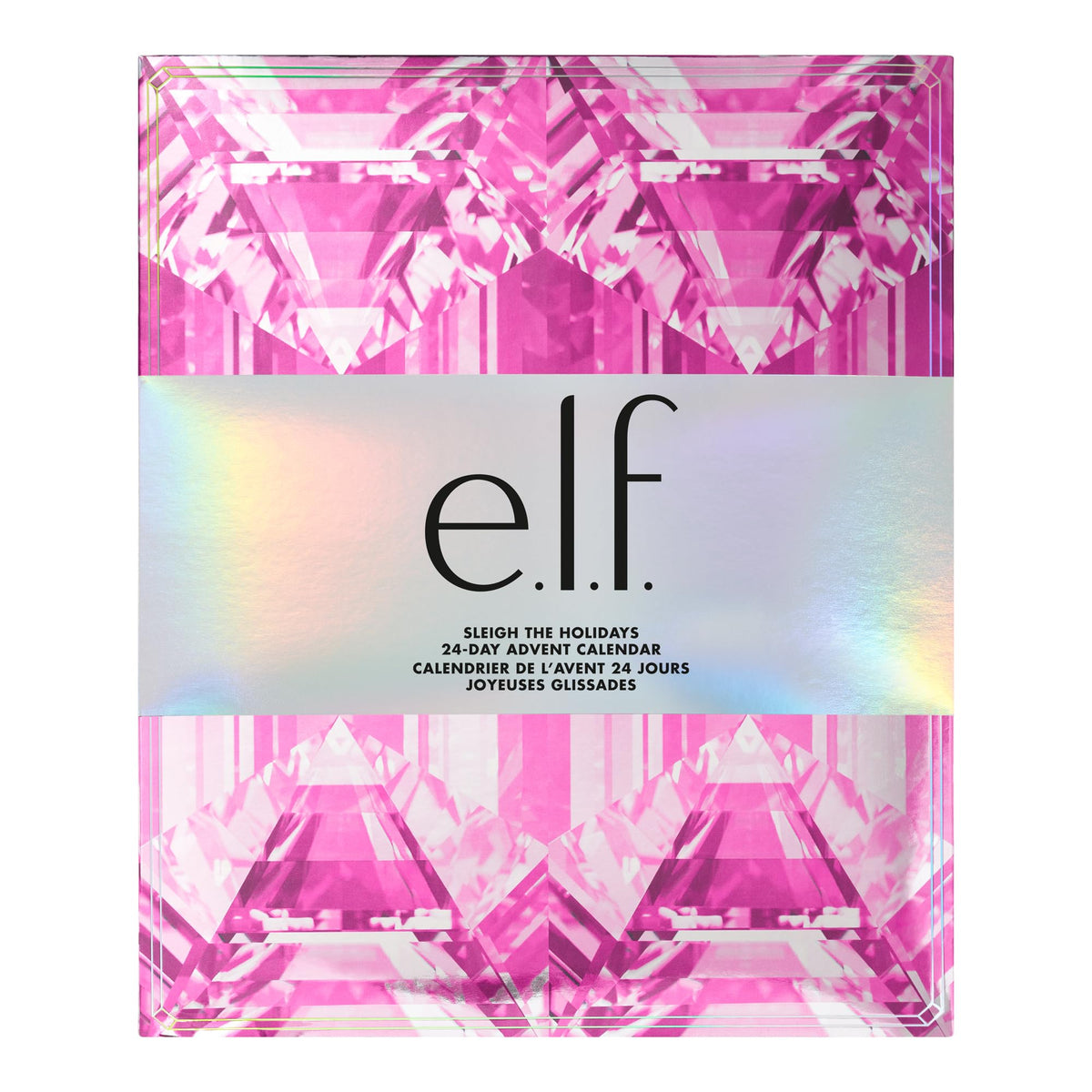 e.l.f. 24-Day Advent Calendar with festive packaging