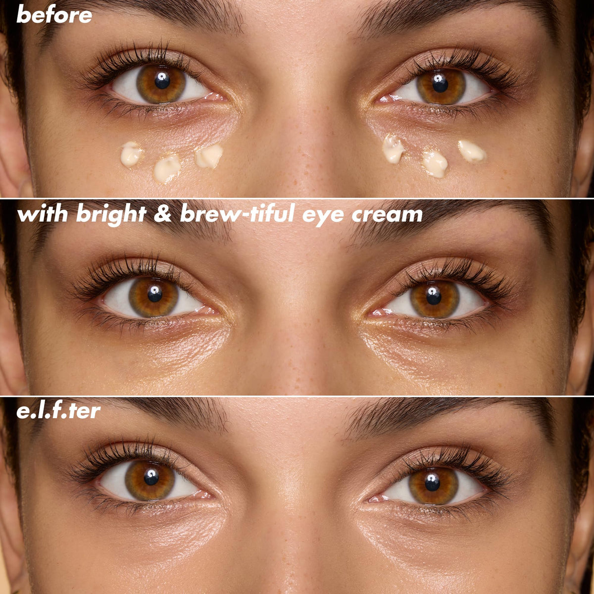 e.l.f. Bright + Brew-tiful Eye Cream Mini 30g with vitamin C ingredients