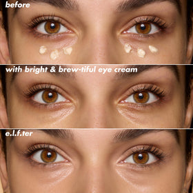 e.l.f. Bright + Brew-tiful Eye Cream Mini 30g with vitamin C ingredients