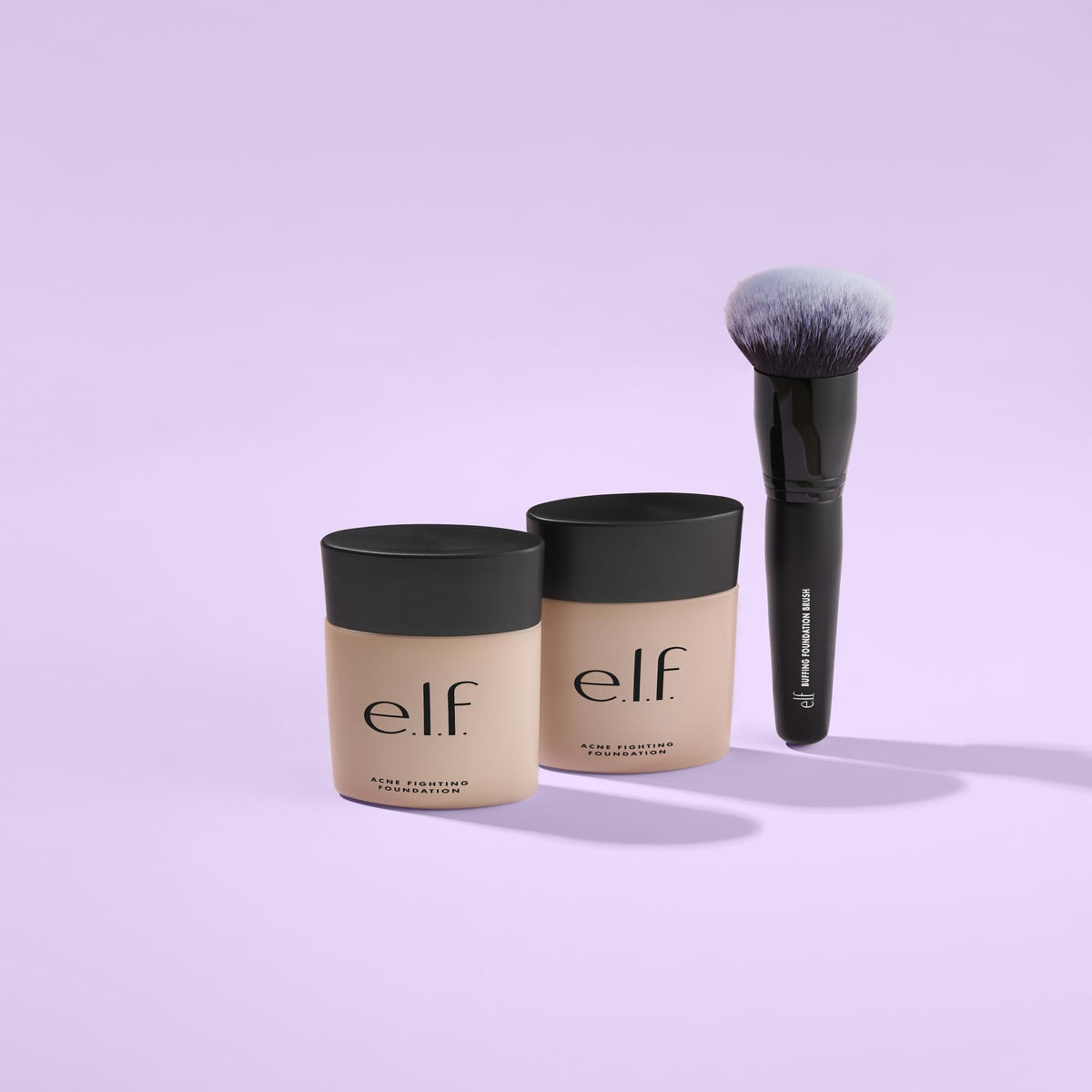 e.l.f. Buffing Foundation Brush packaging display