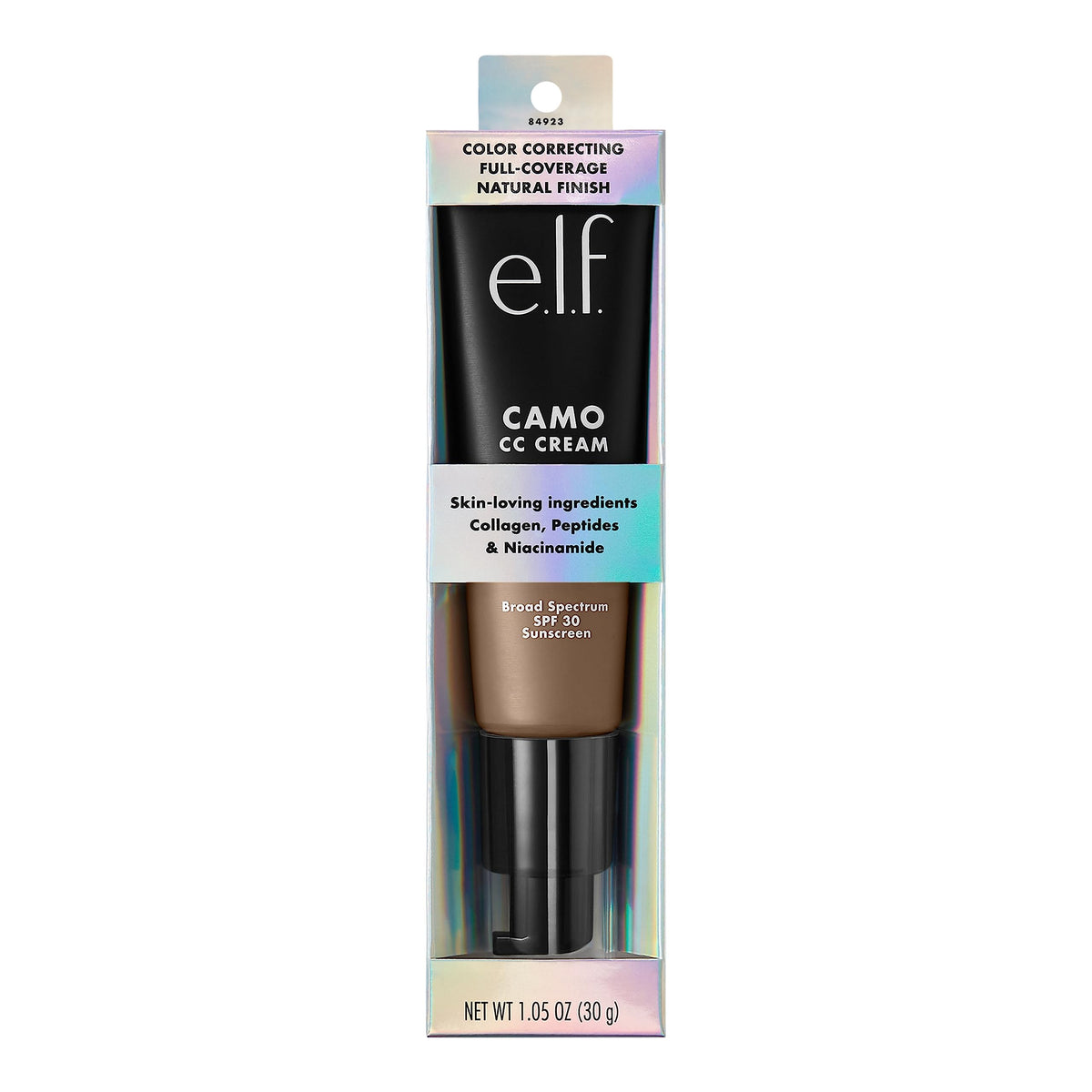e.l.f. Camo CC Cream Deep 510 C applied on model's face