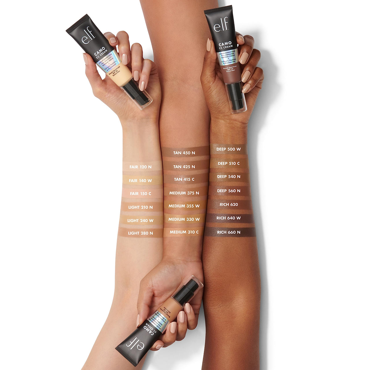 e.l.f. Camo CC Cream Deep 510 C packaging side view