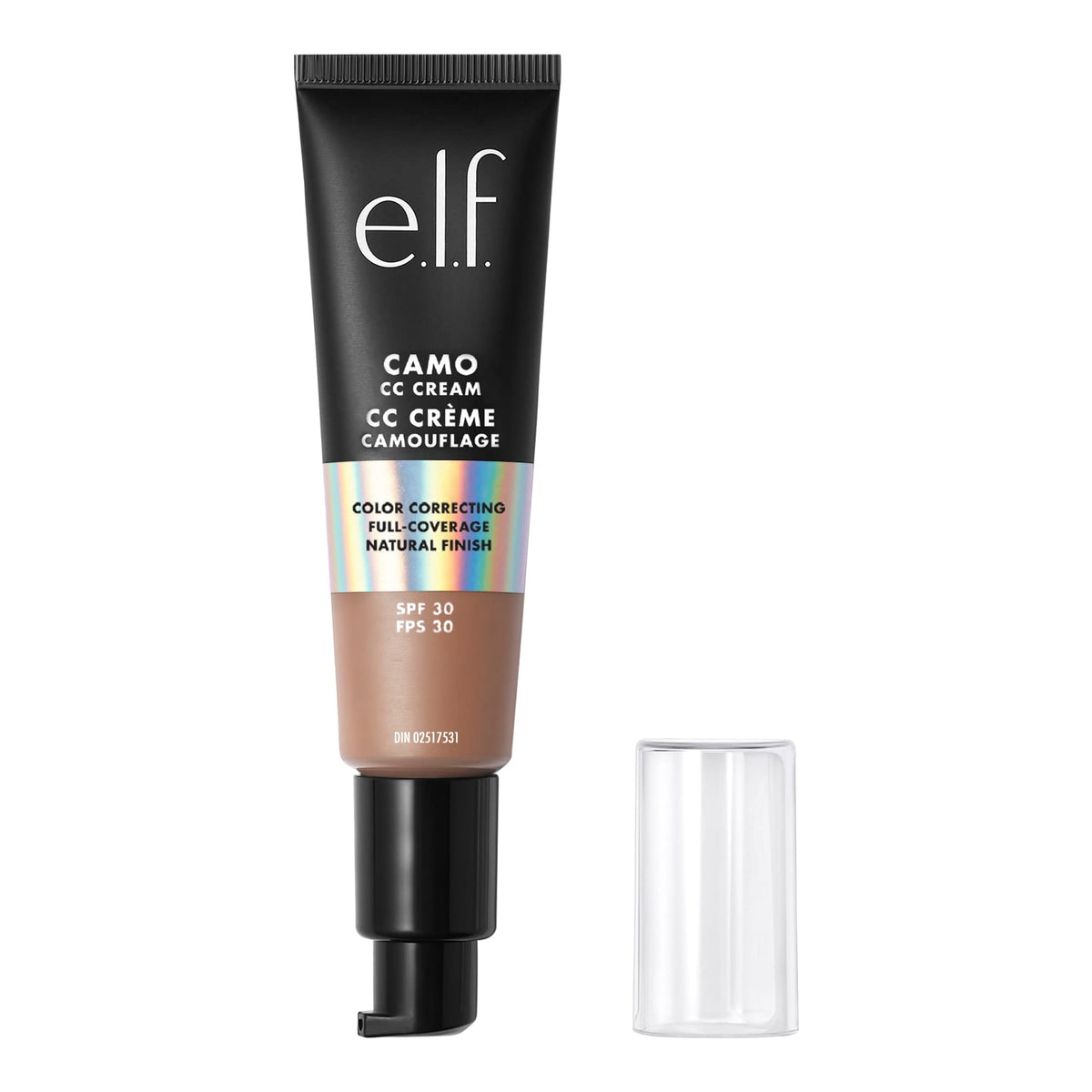 e.l.f. Camo CC Cream Deep 540 N front view with SPF 30 label