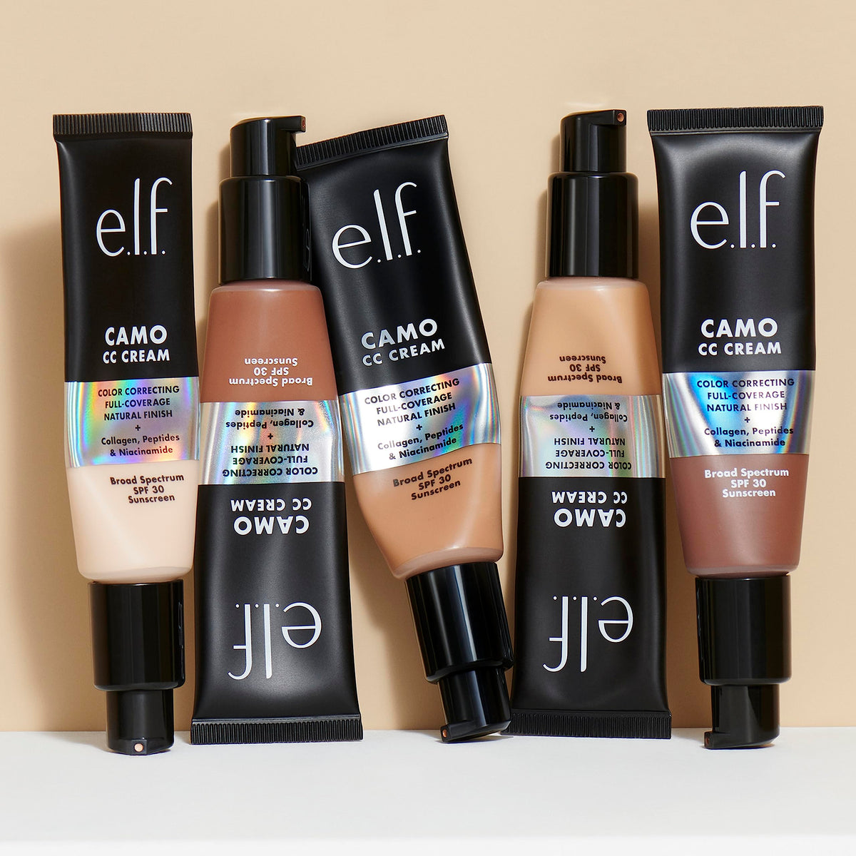 e.l.f. Camo CC Cream Deep 560 in a makeup setting