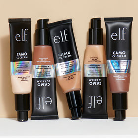e.l.f. Camo CC Cream Deep 560 in a makeup setting