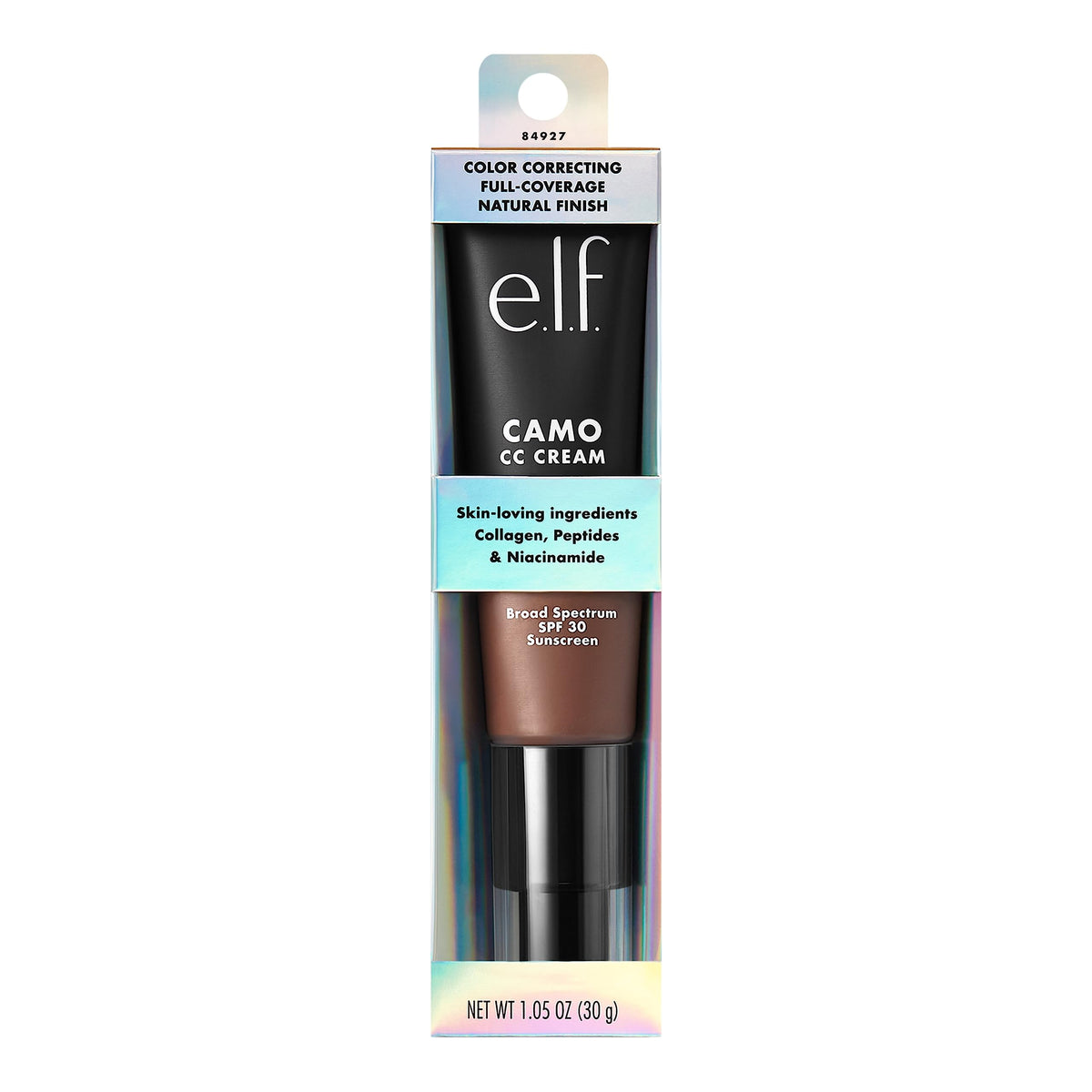e.l.f. Camo CC Cream in use with makeup brush