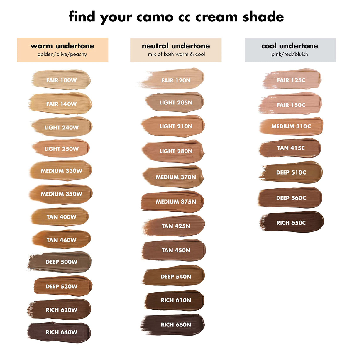 e.l.f. Camo CC Cream Medium 330 W on a makeup table