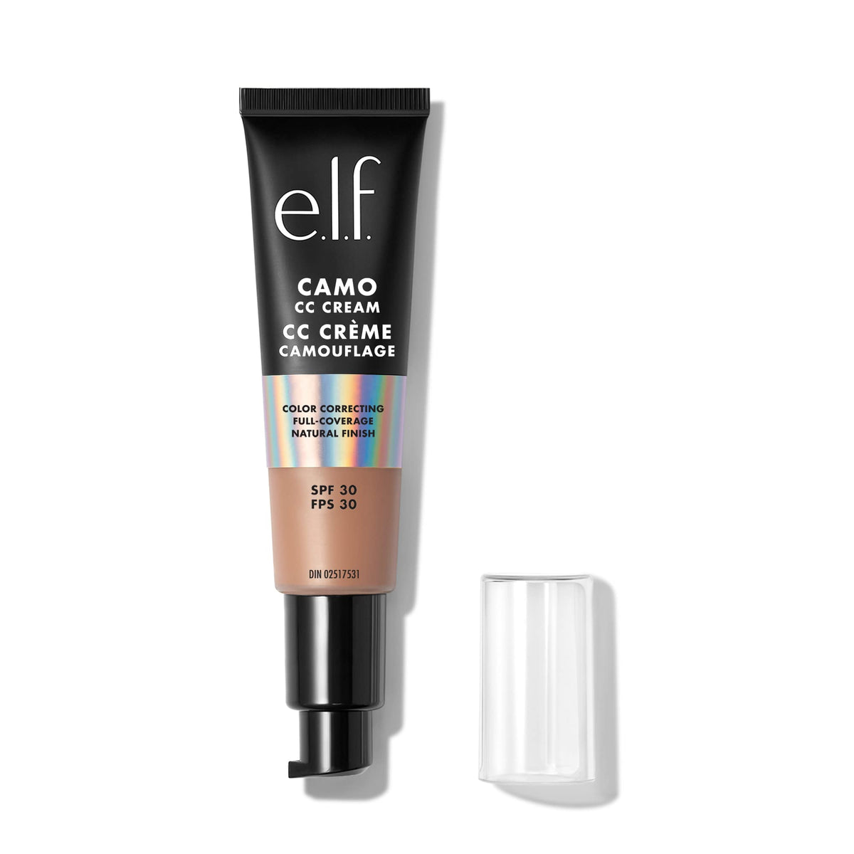e.l.f. Camo CC Cream Tan 425 N front view with packaging
