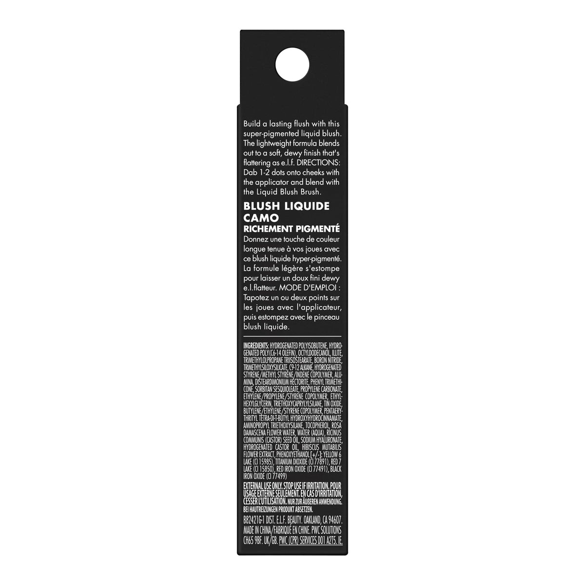 e.l.f. Camo Liquid Blush Berry Well on makeup vanity