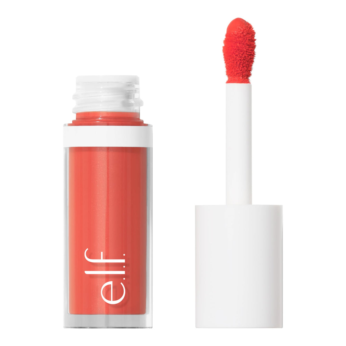 e.l.f. Camo Liquid Blush Coral Crush front view with applicator