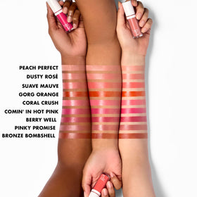 e.l.f. Camo Liquid Blush Pinky Promise swatch on skin
