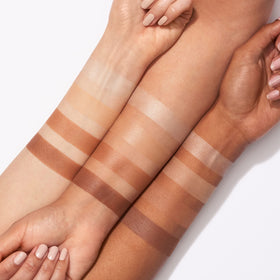e.l.f. Contour Palette with a brush and makeup application