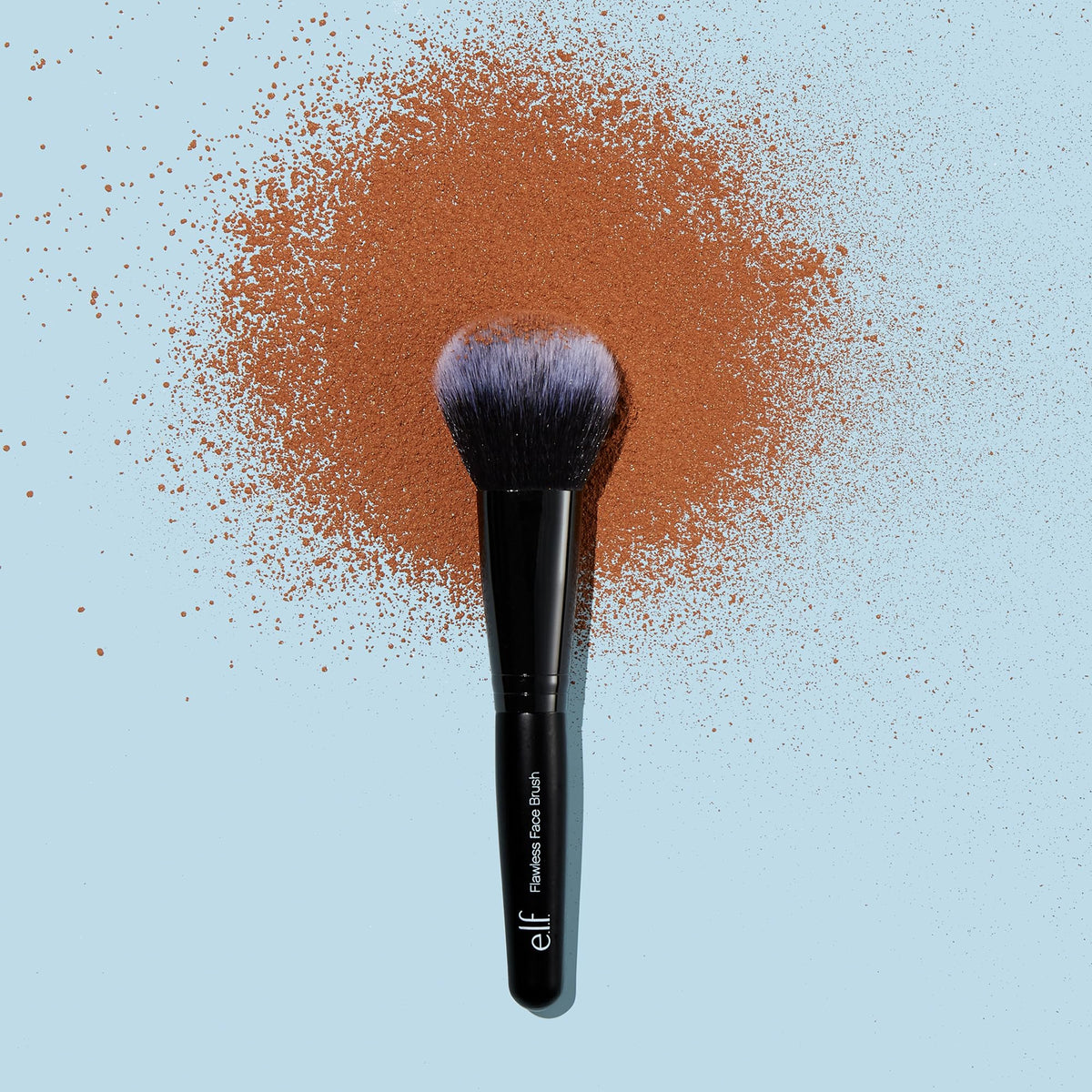 e.l.f. Flawless Face Brush flat side for powder application