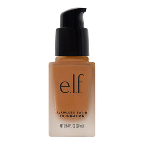 e.l.f. Flawless Satin Foundation Caramel 20mL front view