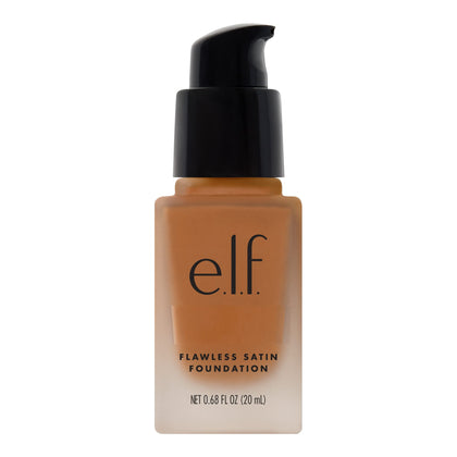 e.l.f. Flawless Satin Foundation Caramel 20mL front view
