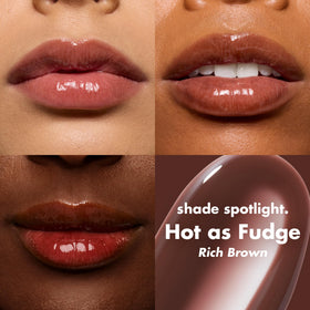 e.l.f. Glow Reviver Lip Oil Hot as Fudge packaging