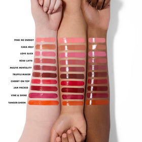 e.l.f. Glow Reviver Lip Oil Stick applied on lips