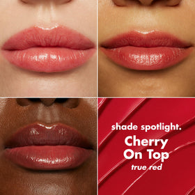 e.l.f. Glow Reviver Lip Oil Stick Cherry on Top swatch