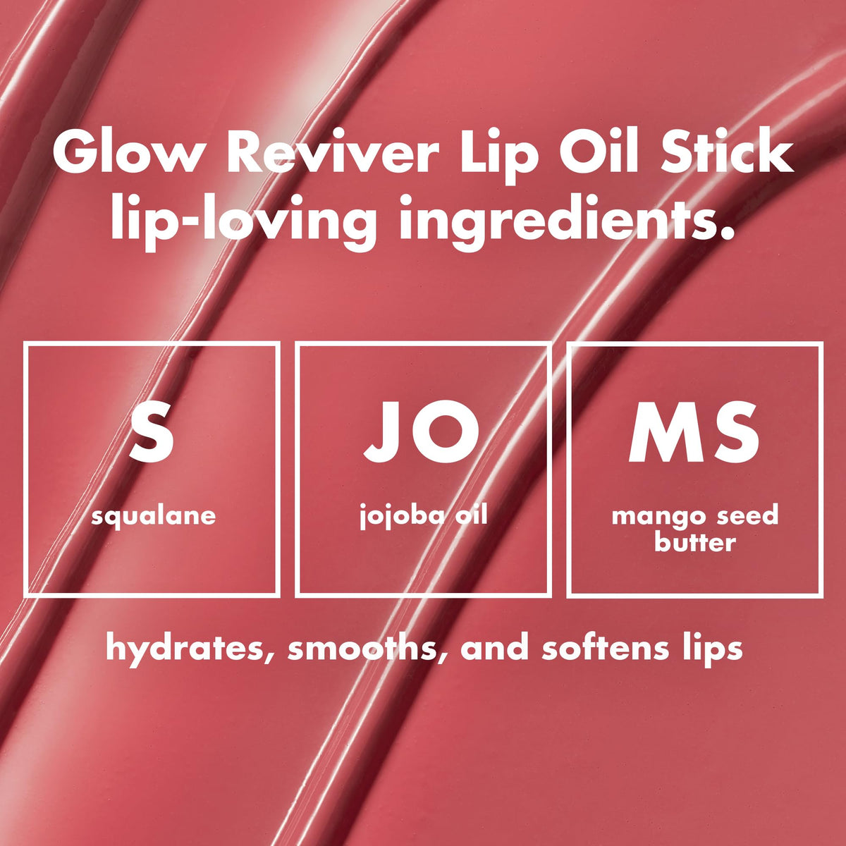 e.l.f. Glow Reviver Lip Oil Stick Jam Packed shade on model's lips