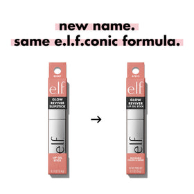 e.l.f. Glow Reviver Lip Oil Stick Rose Latte packaging