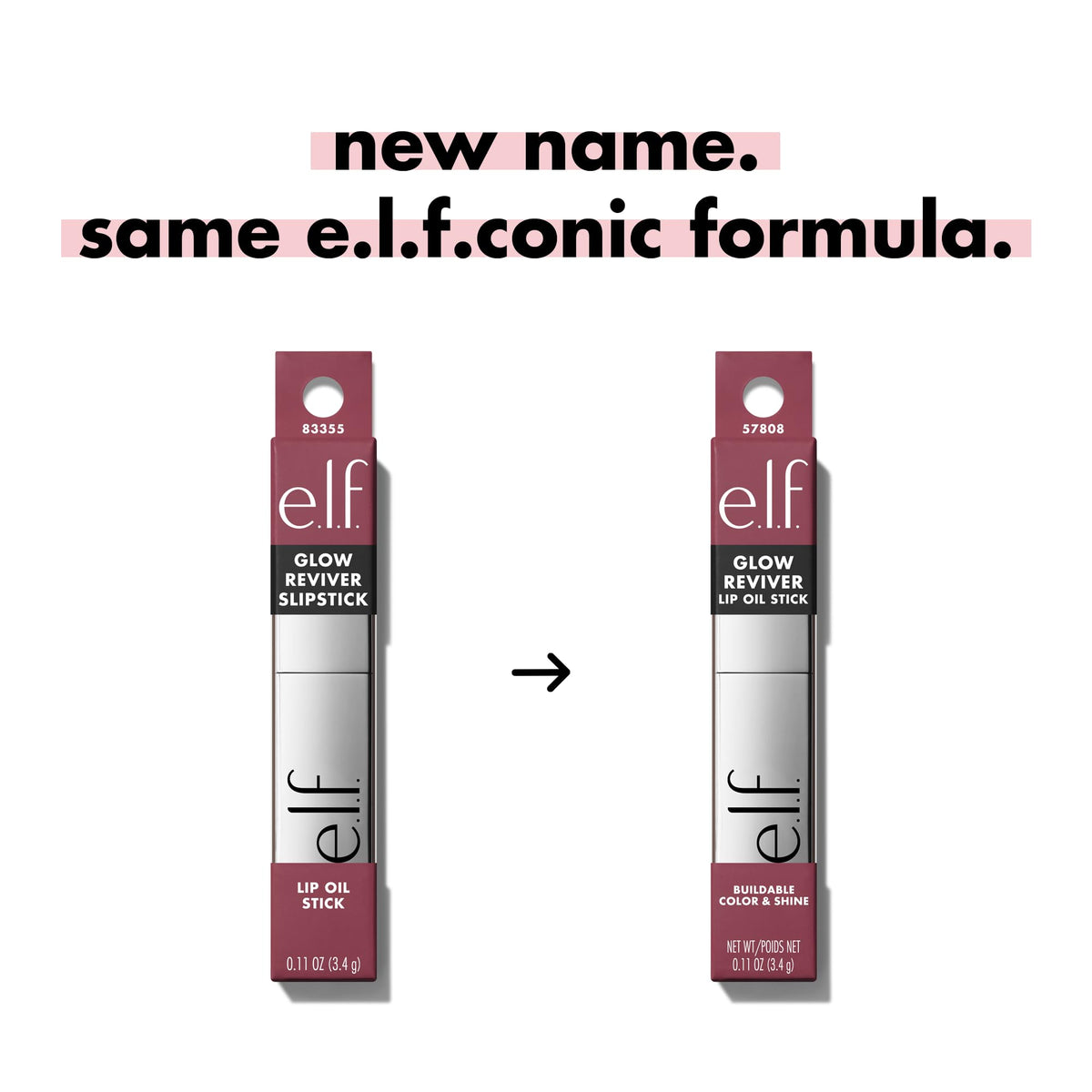 e.l.f. Glow Reviver Lip Oil Stick showing applicator tip