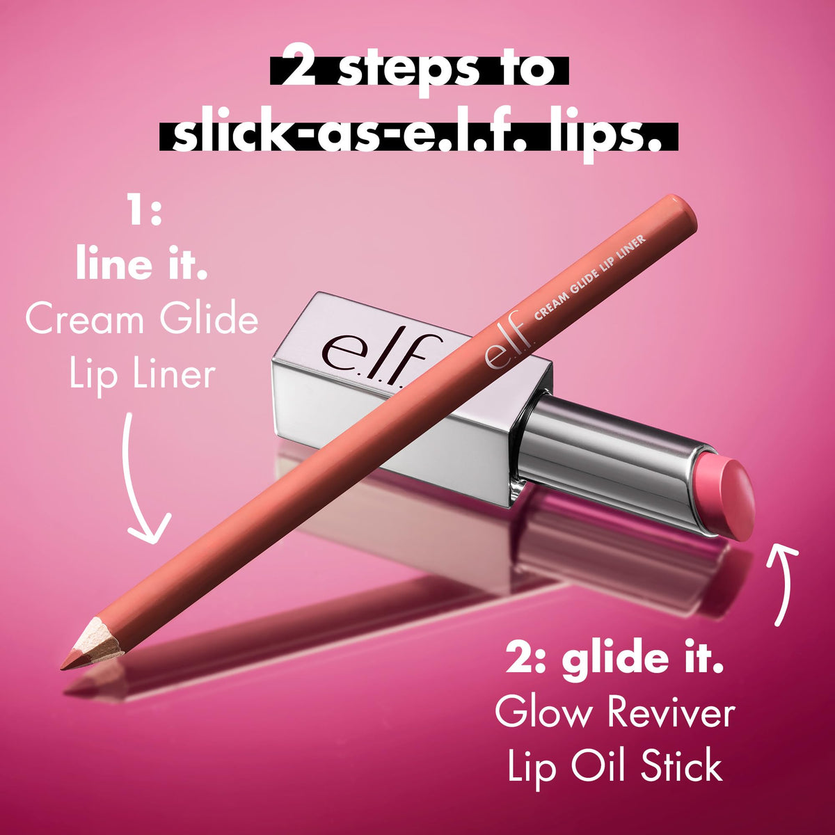 e.l.f. Glow Reviver Lip Oil Stick Tanger-sheen side view