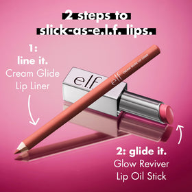 e.l.f. Glow Reviver Lip Oil Stick Tanger-sheen side view