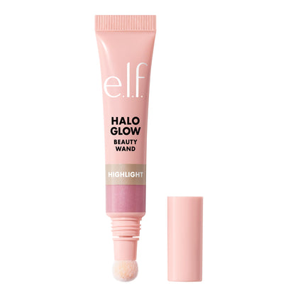 e.l.f. Halo Glow Highlight Wand in Pink Prism front view