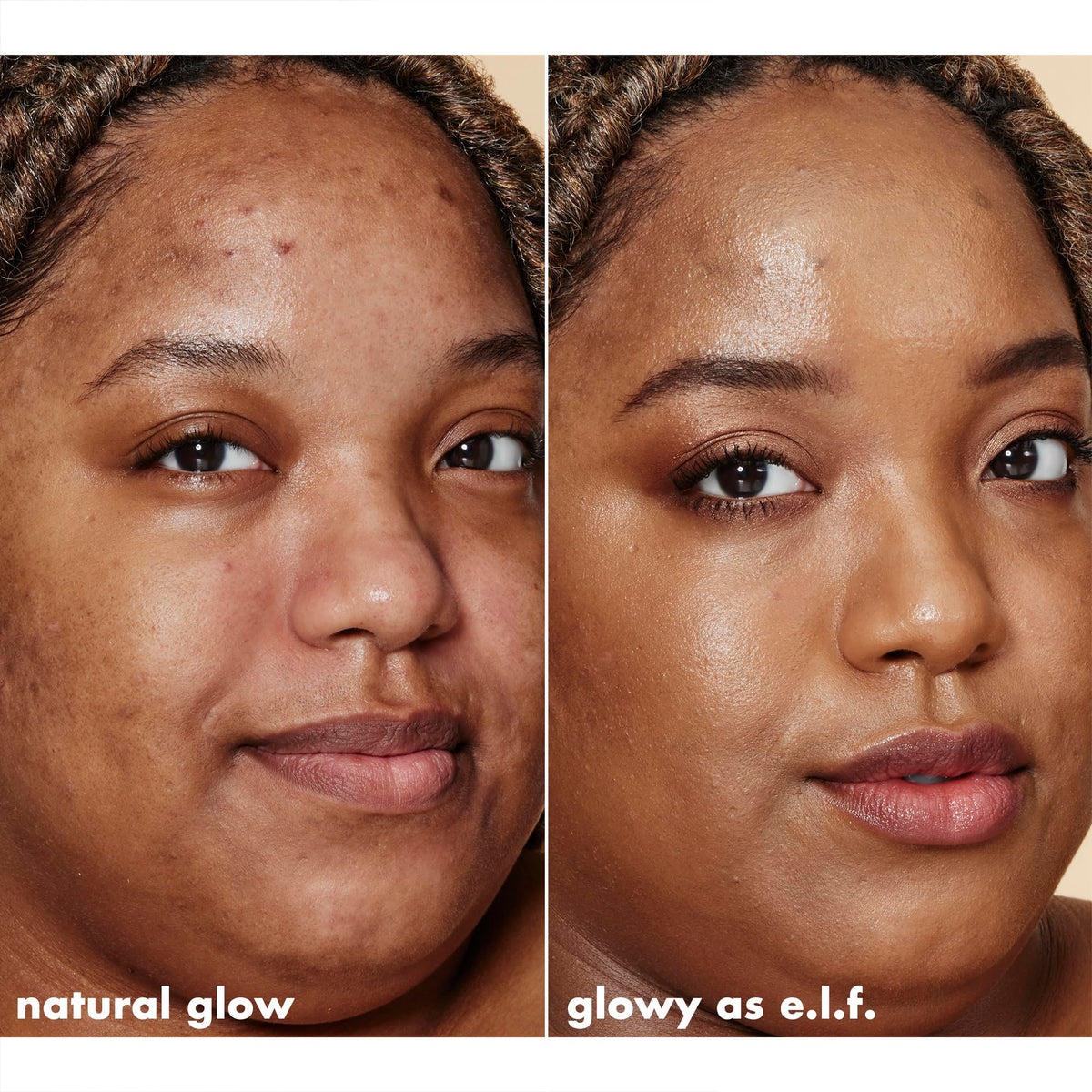 e.l.f. Halo Glow Liquid Filter in use during makeup application
