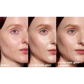 e.l.f. Halo Glow Powder Filter Fair Neutral Cool application process